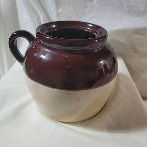 Stoneware Bean Pot, Marked USA, Vintage ,Good Condition good color